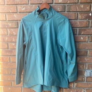 ATHLETA Advantage Poplin Top Médium | Deep Ocean Teal #532651 NEW